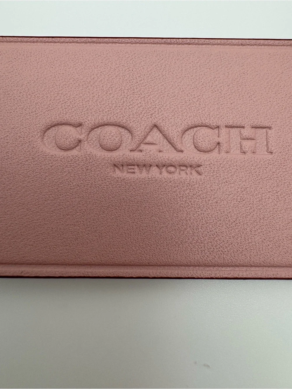 NWT Coach CBA17 Large Leather Hangtag Bag Charm Aurora Pink Hang Tag - Picture 8 of 14